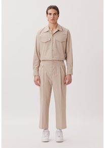 Herren Businesshemd "Studio", beige, Gr. XL, STUDIO SEIDENSTICKER, unifarben, 100% Baumwolle, Hemden, Regular 1/1 Reverskragen Uni
