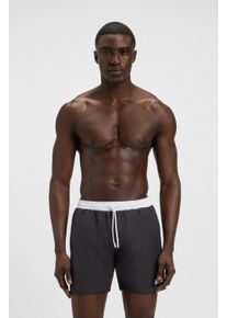 BOSS Herren Badeshorts "Starfish", grau, sportlich, Gr. XXXL, Microfaser, Obermaterial: 100% Polyester, Badehosen, mit Kontraststreifen