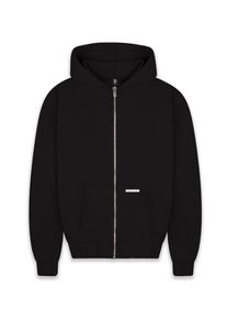 DROPSIZE Herren Sweatjacke "Dropsize Herren Super Heavy Blank Zip-Hoodie", schwarz, Gr. M, unifarben, 70% Baumwolle, 30% Polyester, Sweatjacken