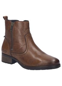 Josef Seibel Damen Stiefelette "Kate 20", Gr. 39, braun, Leder, casual, Schuhe, Westernstiefelette, Boots mit modischem Blockabsatz