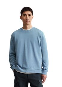 Marc O'Polo MARC O'POLO Herren Sweatshirt "aus reiner Bio-Baumwolle", blau, sportlich, Gr. XL, unifarben, Obermaterial: 100% Baumwolle, Sweatshirts