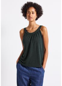 Street One Damen Trägertoppine grove grün, casual, Gr. 44, unifarben, Stoff, 80% Polyester, 20% Viskose, Tops