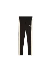 Puma Kinder Leggings "ESS TAPE LEGGINGS G", schwarz, sportlich, Gr. 152, bedruckt, Jersey, Obermaterial: 95% Baumwolle, 5% Elasthan, Hosen