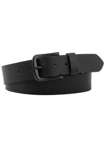 Levi's LEVI'S Damen Ledergürtel "SEINE METAL GÜRTEL", schwarz, casual,modisch, Gr. 85, unifarben, Leder, Gürtel, ADLER POINT METAL BELT