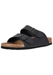 CRUZ Herren Sandale "Shawnee", Gr. 46, schwarz, Leder, casual, Schuhe, mit ergonomischem Fußbett