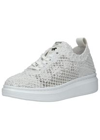 Mustang Shoes Damen Sneaker "Mustang Shoes Sneaker Baumwolle", Gr. 39, weiß, Textil, casual, Schuhe