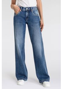 Herrlicher Damen Bootcut-Jeans "Edna Denim Comfort", blau, casual, Gr. 34, Denim/Jeans, Obermaterial: 98% Baumwolle, 2% Elasthan, Jeans