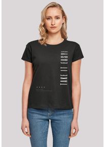 F4NT4STIC Damen T-Shirt "Take It Easy", schwarz, casual, Gr. XL, Obermaterial: 100% Baumwolle, Shirts, Print