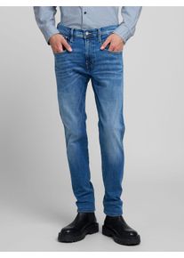 Replay Herren Slim-fit-Jeans "Anbass"medium blau 990, casual, Gr. 34, Denim/Jeans, Obermaterial: 91% Baumwolle, 6% Elastomultiester, 3% Elasthan,