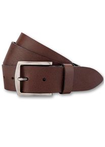 Bernd Götz BERND GÖTZ Damen Ledergürtel, braun, casual, Gr. 85, unifarben, Rindsleder, Gürtel, mit mattsilberner Dornschließe