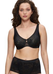 Triumph Damen Minimizer-BH "Wild Rose Sensation W01", Gr. 70, schwarz, Spitze, Obermaterial: 82% Polyamid, 18% Elasthan, unifarben, gemustert,