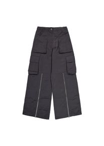 Damen Cargohose "Alpha Industries Women - Pants Zipped Leg Cargo Pants W", grau, Gr. XS, Alpha Industries, Obermaterial: 100% Nylon, Hosen