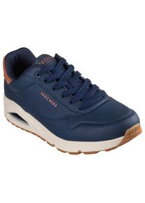Skechers Herren Sneaker "UNO-SUITED ON AIR", Gr. 39, blau, Lederimitat, Veloursleder, sportlich, Schuhe, Freizeitschuh, Halbschuh, Schnürschuh mit