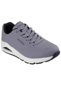 Skechers Herren Sneaker "Uno - Stand on Air", Gr. 41, grau, Lederimitat, sportlich, Schuhe, Freizeitschuh, Halbschuh, Schnürschuh mit Air-Cooled
