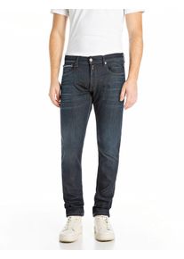 Replay Herren Straight-Jeans "GROVER"dunkelblau 922, casual, Gr. 34, Denim/Jeans, Obermaterial: 99% Baumwolle, 1% Elasthan, Jeans, in vielen