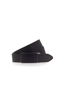 Mustang Damen Koppelgürtel, schwarz, casual,modisch, Gr. 100, unifarben, Leder, Gürtel, Koppelschließe mit Lederbesatz verziert, 3,5 cm