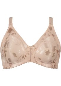 Naturana Damen Minimizer-BH, Gr. 75, beige, Microtouch, Obermaterial: 93% Polyamid, 7% Elasthan, unifarben, Jacquardmuster, geblümt, klassisch, BHs,