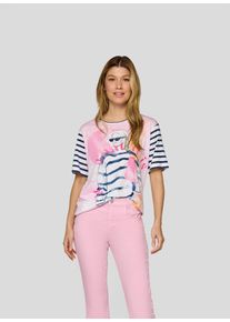 Rabe Damen Print-Shirt "T-Shirt", rosa, feminin, Gr. 42, 50%Baumwolle 50%Viskose, Shirts
