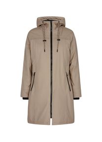 Freequent Damen Regenjacke "FQRAIN", beige, casual, Gr. S, unifarben, Web, Obermaterial: 100% Polyurethan, Jacken, wasserabweisend mit Kapuze