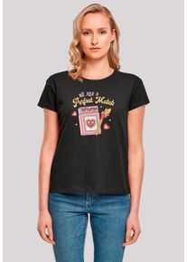 F4NT4STIC Damen T-Shirt "We Are A Perfect Match Love", schwarz, casual, Gr. XS, Obermaterial: 100% Baumwolle, Shirts, Premium Qualität