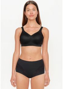 SuSa Damen Minimizer-BH "London", Gr. 85, schwarz, Obermaterial: 76% Polyamid, 24% Elasthan, casual, BHs, vorgeformte Cups, Spitze, blickdicht