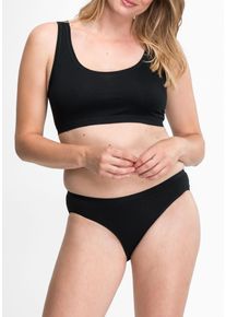 Speidel Damen Bustier, Gr. 38, schwarz, Obermaterial: 92% Baumwolle, 8% Elasthan, unifarben, matt, casual, BHs, keine störenden Seitennähte
