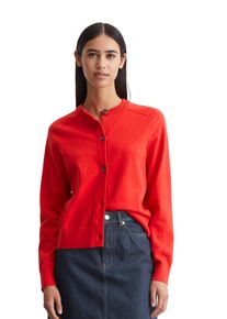 Marc O'Polo Damen Cardigan, rot, casual, Gr. XS, MARC O'POLO DENIM, Strick, Obermaterial: 58% Baumwolle, 25% Polyamid, 17% Polyester, Strickjacken