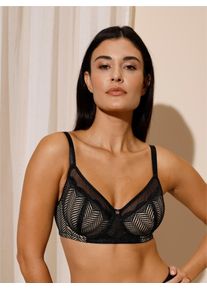 wäschepur WÄSCHEPUR Damen Bügel-BH, Gr. 85, schwarz, 74% Polyamid, 26% Elasthan, BHs