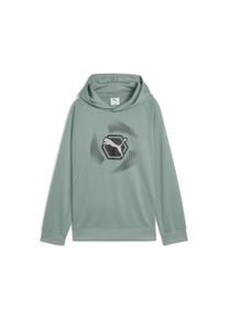 Puma Kinder Hoodie "Active Sports Graphic Poly Hoodie Jungen", grün, Gr. 116, 100% Polyester, Sweatshirts