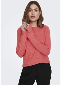 Only Damen Rundhalspullover "ONLRICA LIFE L/S PULLOVER KNT NOOS", orange, modisch, Gr. XL, meliert, Strick, Obermaterial: 93% Polyester, 4% Nylon, 3%