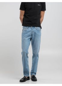 Replay Herren Straight-Jeans "GROVER", blau, casual, Gr. 32, Denim/Jeans, Obermaterial: 100% Baumwolle, Jeans, in vielen verschiedenen Waschungen,