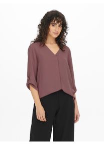 Jacqueline de Yong JDY Damen Shirtbluse "JDYDIVYA LIFE 3/4 TOP WVN NOOS", bunt, modisch, Gr. 34, unifarben, Jersey, Obermaterial: 100% Polyester, Blusen