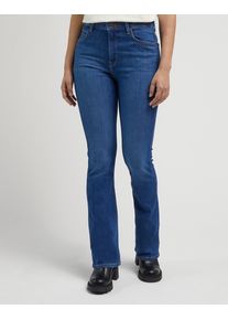 Lee Damen Bootcut-Jeans "BREESE BOOT"azure wave, casual, Gr. 30, Denim/Jeans, Obermaterial: 79% Baumwolle, 15% Lyocell, 4% Elastomultiester, 2%
