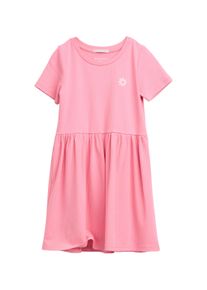 Tom Tailor Mädchen Minikleid, pink, casual, Gr. 92, Strukturmuster, Rippware, Obermaterial: 93% Viskose, 7% Elasthan, Kleider, mit Rippstruktur