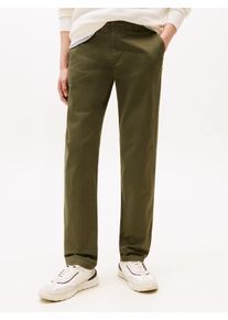 Tommy Hilfiger Herren Chinohose "CORE DENTON ESSENTIAL TWILL"dunkelgrünery, casual, Gr. 40, Twill, Obermaterial: 97% Baumwolle, 3% Elasthan, Hosen,