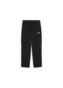 Puma Kinder Sporthose "ESS No. 1 Logo Gewebte Cargohose Jungen", schwarz, Gr. 152, unifarben, Obermaterial: 100% Polyester; Taschenfutter: 100%