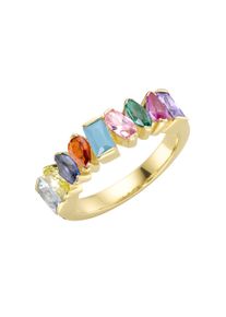Damen Silberring "Zirkonia und Kristallsteine mehrfarbig, Silber 925", 58, Silber 925 (Sterlingsilber), bunt, Giorgio Martello MILANO, Silber 925
