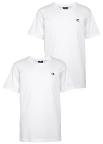 Champion Kinder T-Shirt, weiß, sportlich, Gr. S, Jersey, Obermaterial: 100% Baumwolle, Shirts, für Kinder
