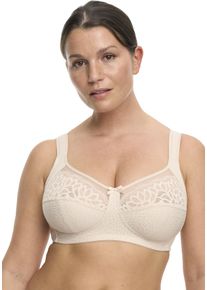SuSa Damen Bügelloser BH, Gr. 85, beige, Obermaterial: 54% Polyamid, 27% Baumwolle, 19% Elasthan, unifarben, feminin, BHs, mit eleganter