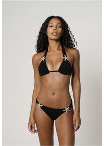 MODA MINX Damen Triangel-Bikini-Top "Starfish Scrunch Triangle Top", schwarz, feminin, Gr. XL, unifarben, 97% Polyamid, 3% Elasthan,