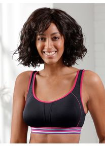 wäschepur WÄSCHEPUR Damen Sport-BH, Gr. 95, schwarz, 73% Polyamid, 27% Elasthan, BHs