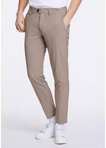 LINDBERGH Herren Stoffhose "LINDBERGH Stoffhose", beige, Gr. L, Oberstoff: 35% Polyester (recycelte Fasern), 31% Viskose, 30% Polyester, 4% Elasthan,