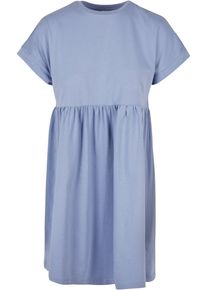 Urban Classics Damen Shirtkleid "Urban Classics Damen Ladies Organic Empire Valance Tee Dress", blau, klassisch, Gr. 4XL, unifarben, 100% Baumwolle,