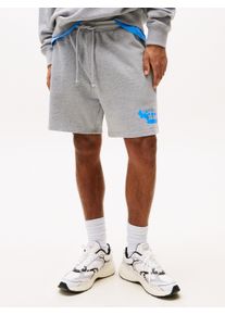 Tommy Jeans Herren Sweatshorts "TJM RLX STACK LOGO SWEATSHRT EXT", grau, casual, Gr. XXXL, unifarben, Web, Obermaterial: 100% Baumwolle, Hosen, Mit