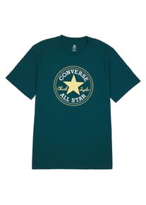 Converse Damen T-Shirt "UNISEX Converse GO-TO ALL STAR PATCH LOGO STANDARD FIT T-SHIRT"rubber plant, sportlich, Gr. M, Single Jersey, Obermaterial: