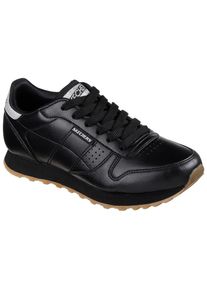 Skechers Damen Sneaker "OG 85 - OLD SCHOOL COOL vegan", Gr. 35, schwarz, Synthetik, retro, Schuhe, Freizeitschuh, Halbschuh, Schnürschuhmit Glitzer