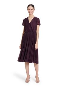 Vera Mont Damen Cocktailkleid "Vera Mont Cocktailkleid mit Plissee"lila, lila, elegant, Gr. 46, Obermaterial: 100% Polyester. Futter: 100%