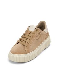 Marc O'Polo MARC O'POLO Damen Sneaker "aus Veloursleder", Gr. 37light pure sand, Obermaterial: 100% Leder (Rind), unifarben, Schuhe