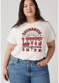 LEVI'S® PLUS LEVI'S PLUS Damen T-Shirt "PL PERFECT TEE"levi's copper riveted rock poster sugar swizzle, casual, Gr. XXXL, bedruckt, Single Jersey, Obermaterial:
