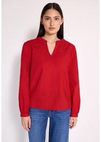 Damen Tunika, rot, casual, Gr. 40, STREET ONE STUDIO, unifarben, Web, 100% Baumwolle, Tuniken, aus reiner Baumwolle